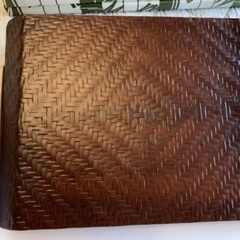 【新品未使用】籃胎漆器4枚セット　らんたい漆器　久留米　お盆　お皿　トレーの画像