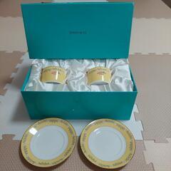 TIFFANY ピンクチューリップ ティーカップ&ソーサーセット