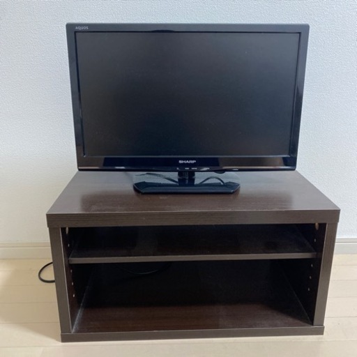 SHARP テレビ　22型　テレビ台付き