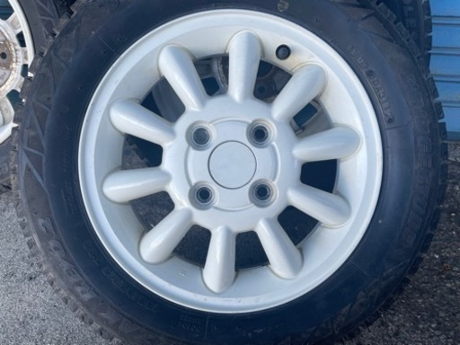 売却済み！HE21ラパン純正アルミ13インチ&BSスタッドレスタイヤ　ブリザック4本セット