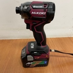 ハイコーキ 充電式インパクトドライバ WH36DC2XPRSフレアレッド J15-11の画像