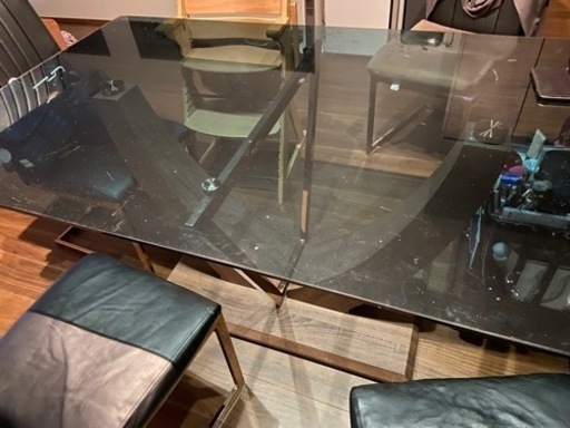 170×100×72㎝　ダイニングテーブルセット椅子6脚