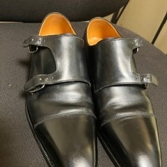 革靴 24.5c銀座ワシントン ダブルモンク