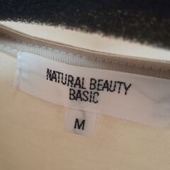 👩NATURAL BEAUTY BASIC(ﾊﾟｰﾙ付き/お仕事にも)【美品★Мサイズ 】🌼🌼🌼早い者勝ち→💴500🌼の画像