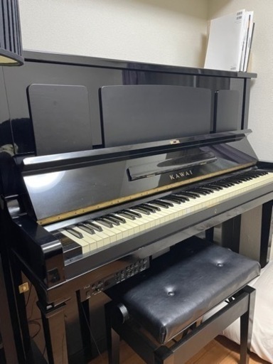 中古アップライトピアノ【KAWAI】サイレンサー付