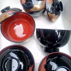 上品な蓋つきお椀　5セットまとめての画像