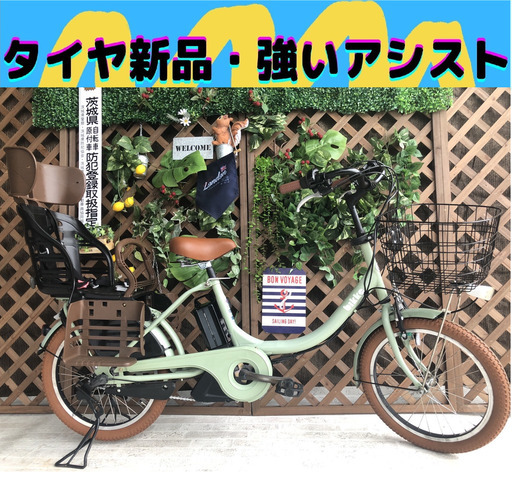 ビッケ子供乗せ電動自転車 愛知静岡配送可 激レアカラー ビッケ