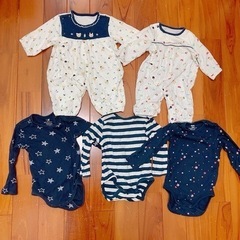 【お買い得！】ベビー ロンパース 5枚 まとめ売り