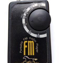 【中古品】携帯ポケットＦＭ+ＴＶ3ラジオ(イヤホン付)	2022.1015a155の画像