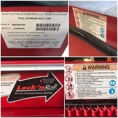 ◆大量！ 工具 一式 KTC スナップオン メイン 工具箱 カナダ製 ロールキャブ KRA4813D 付き SNAP ON MAC Tools ツールボックス Snap-on の画像