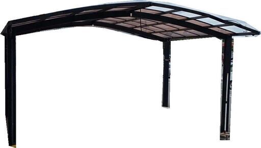 中古カーポート2台用ジャンク　解体・分解済み　車庫、ガレージ