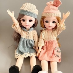 ★完売★【新品】球体関節人形   女の子 2体セット