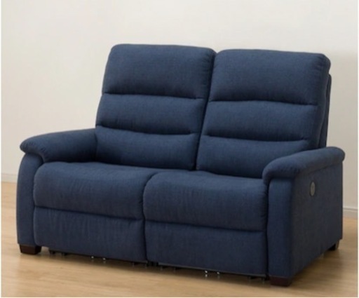 ニトリ　2人用電動布張りリクライニングソファ