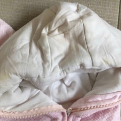 アウター　足付　フード付　ロンパース　60cmの画像