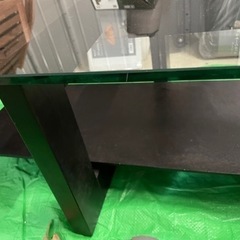 大塚家具　ガラステーブル