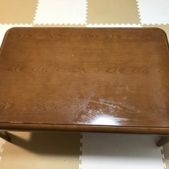 こたつ ローテーブル 長方形 継足付き
