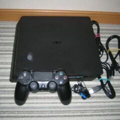 さらに値下げしました　PS4　初期設定済　プレーステション　PlayStation4　ジェットブラック　５００GB　コントローラ　セットの画像