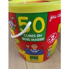 積み木 50ピース 木製　VILAC（ヴィラック） の画像