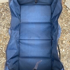 Alpineのキャリーワゴン　折りたたみ式　中古　動作問題無し　紺、デニムカラー　布、鉄の画像