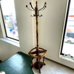 オールドカリモク ポールハンガー 傘立て コート掛け 札幌市東区