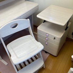 【引渡済】学習机　色違い2セット　単品でもOK!!の画像