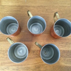 COPPER 銅カップ　アンティーク　5個【受付終了しました】の画像