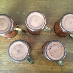 COPPER 銅カップ　アンティーク　5個【受付終了しました】の画像