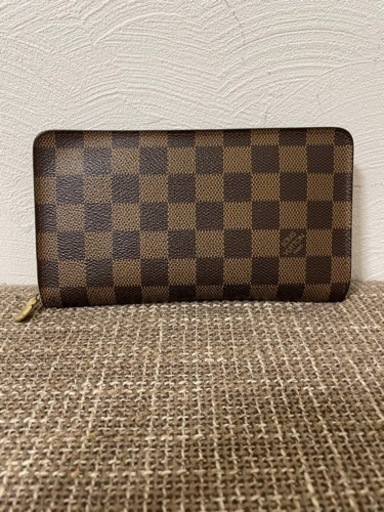 【値下げ】LOUIS VUITTON ルイヴィトン ビトン 長財布 ダミエ ジッピー 茶色