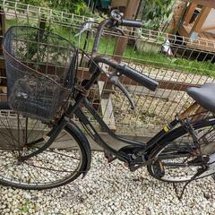 自転車　27インチ　チェーン外れた状態　後輪タイヤ去年交換済