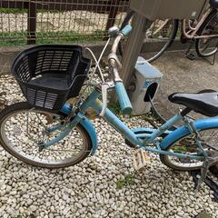 子供用自転車　20インチ　水色　中古
