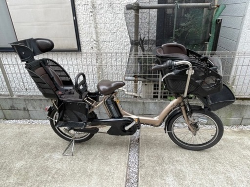 電動自転車　子乗せ　3人乗り　ブリヂストン「Angelino (アンジェリーノ)」2013年モデル