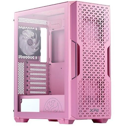 ゲーミングPCケース　未使用　ミドルタワー　個性的なピンク