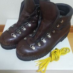 受付終了　ビンテージ　革製登山靴27cm