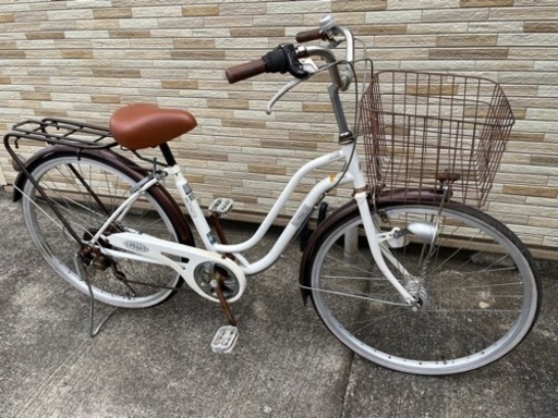 中古自転車 6段変速 26インチ LEDオートライト 軽整備済み 安い 防犯登録 町田市 麻生区 神奈川 010ky