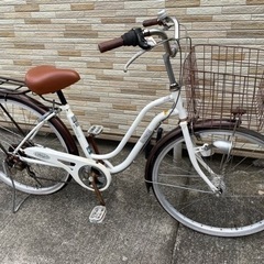 中古自転車 6段変速 26インチ LEDオートライト 軽整備済み 安い 防犯登録 町田市 麻生区 神奈川 010ky
