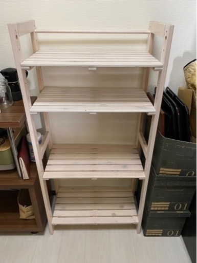 木製の棚　オープンラック　シェルフ