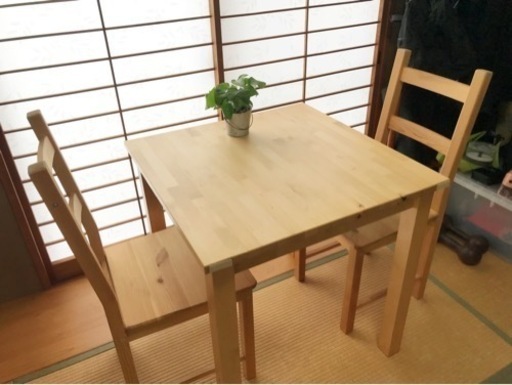 【取引中】IKEAイケア★ダイニングテーブルセット2人掛