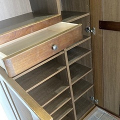 シューズボックス（縦長ミラー付き）の画像