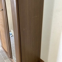 シューズボックス（縦長ミラー付き）の画像