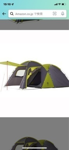 2回使用のロゴス2ルームテント　ポールつけます。