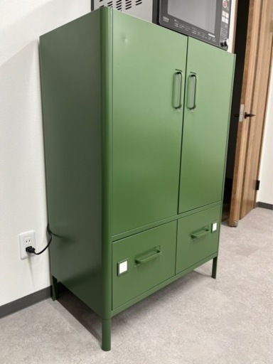 【10月中に引取り可能な方限定】IKEA イドーセン キャビネット トビラ/引出し付 80x49x119cm