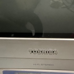 TOSHIBA テレビデオ　地デジチューナー　B-CASカード付　見れます！の画像