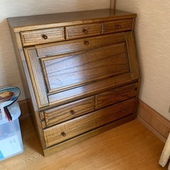 ライティングビューロー　幅75cm高さ79cm奥行44cm 座っ...