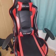 ゲーミングチェア(GTRACING)オットマン付き