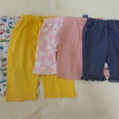 春夏　女子　膝丈ズボン　80・90cm ５本　まとめて300円（...