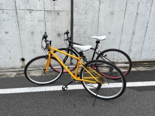 【取引中】クロスバイク26インチ　2台セット