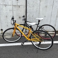 【取引中】クロスバイク26インチ　2台セット
