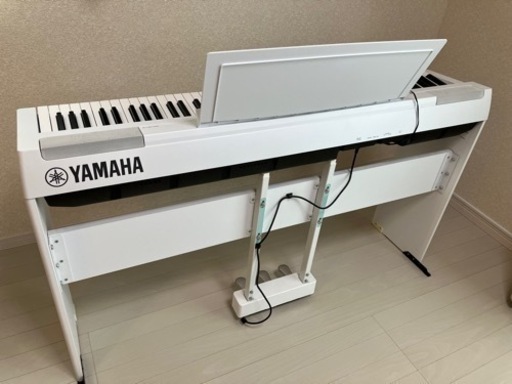 【11/12再値下げしました】YAMAHA ヤマハ 電子ピアノ P-125WH 専用スタンド 3本ペダル