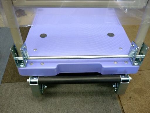 ☆未使用品 ナンシン 樹脂製運搬車 サイレントマスター 台静快 DSK-101B 折り畳み式 台車 ブレーキ付き nansin 札幌 