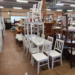 値下げしました！【愛品倶楽部柏店】 幸家具会館　ミンディ　ダイニング３点セット　白木目　の画像